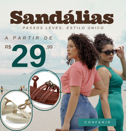 Sandalias Verão 2025